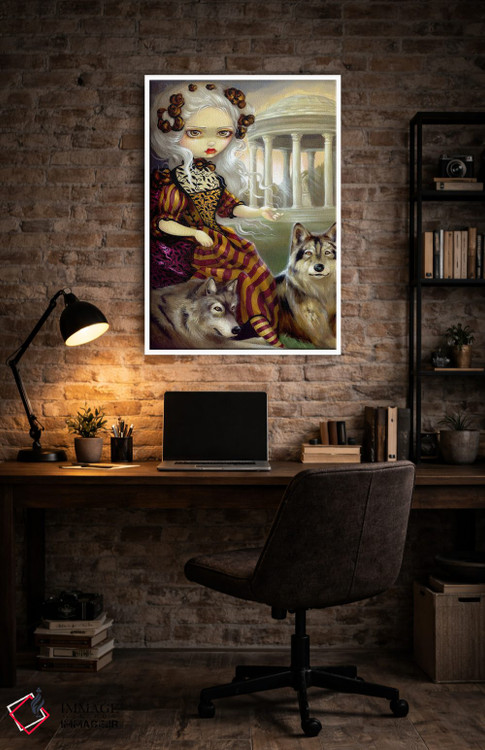 تابلو دکوراتیو گرگینه در معبد اثر جزمین بکت-گریفیت - D4W