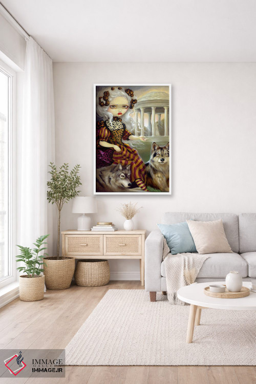 تابلو دکوراتیو گرگینه در معبد اثر جزمین بکت-گریفیت - D3W