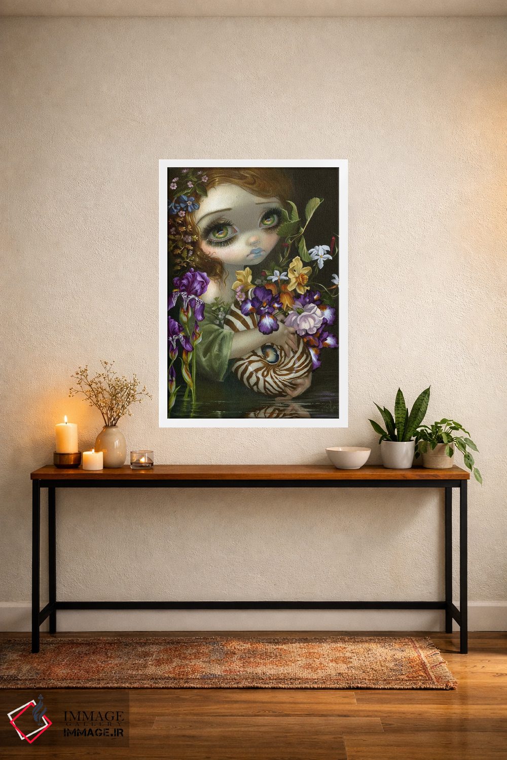 تابلو دکوراتیو دسته گل ناتیلوس اثر جزمین بکت-گریفیت - D2W