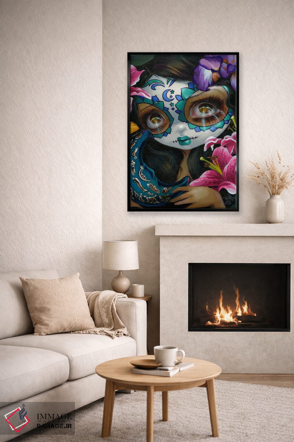 تابلو دکوراتیو ماه میلاغروس اثر جزمین بکت-گریفیت - D6B