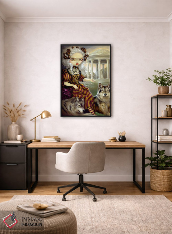 تابلو دکوراتیو گرگینه در معبد اثر جزمین بکت-گریفیت - D5B