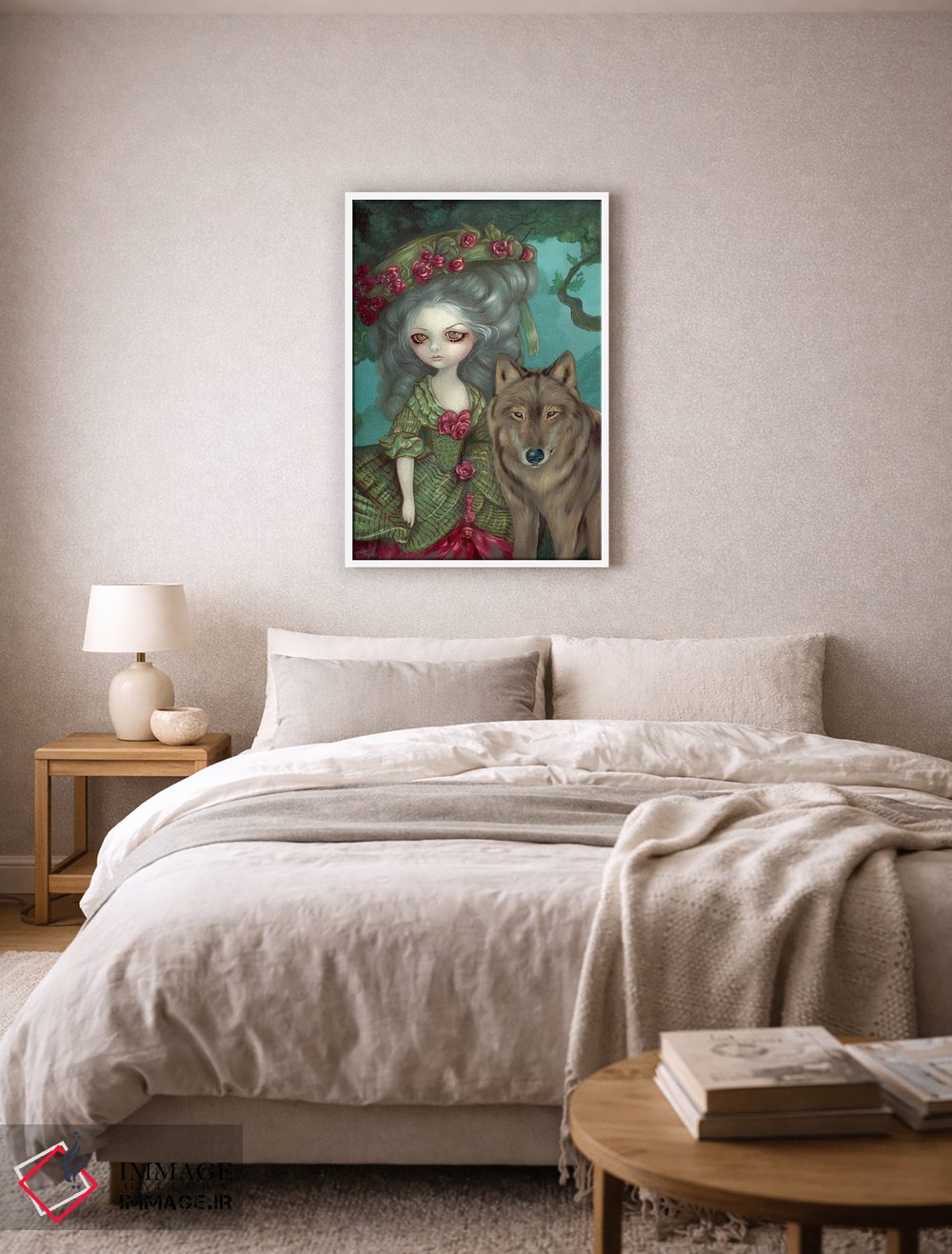 تابلو دکوراتیو گرگینه در جنگل اثر جزمین بکت-گریفیت - D5W