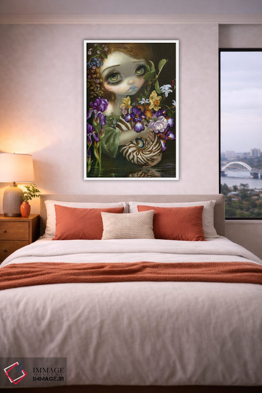 تابلو دکوراتیو دسته گل ناتیلوس اثر جزمین بکت-گریفیت - D3W