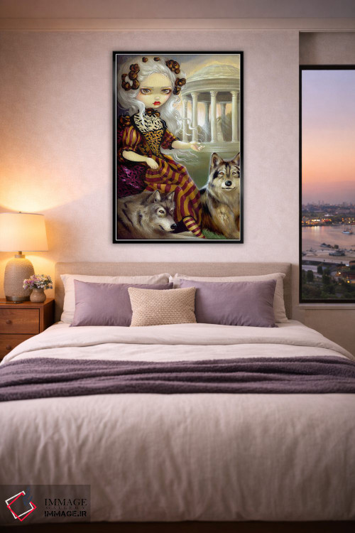 تابلو دکوراتیو گرگینه در معبد اثر جزمین بکت-گریفیت - D6B