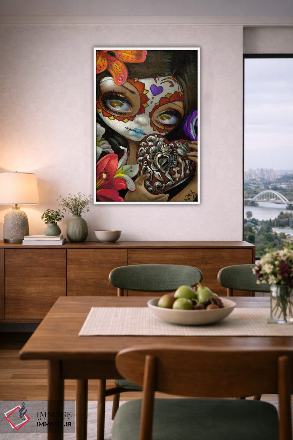 تابلو دکوراتیو قلب میلاغروس اثر جزمین بکت-گریفیت - D6W