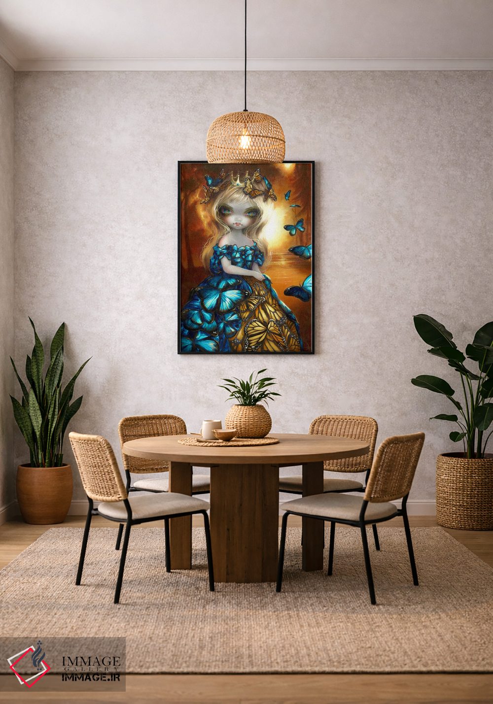 تابلو دکوراتیو پادشاه یا پادشاه پروانه ها اثر جزمین بکت-گریفیت - D5B