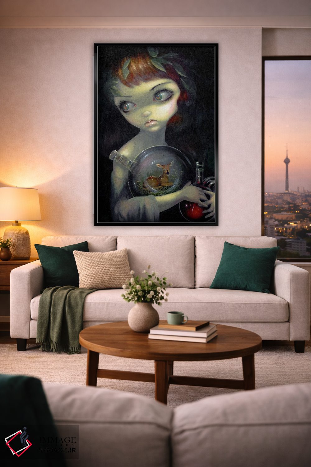 تابلو دکوراتیو آهوچه در کهکشان کوچک اثر جزمین بکت-گریفیت - D2B