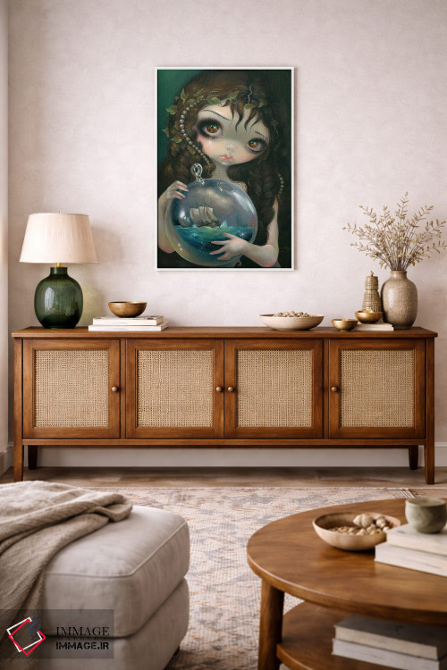 تابلو دکوراتیو نمای دریایی در کهکشان کوچک اثر جزمین بکت-گریفیت - D3W