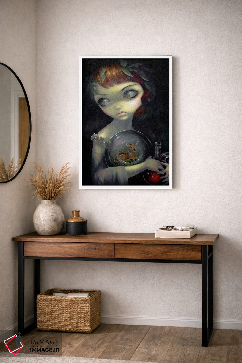 تابلو دکوراتیو آهوچه در کهکشان کوچک اثر جزمین بکت-گریفیت - D3W