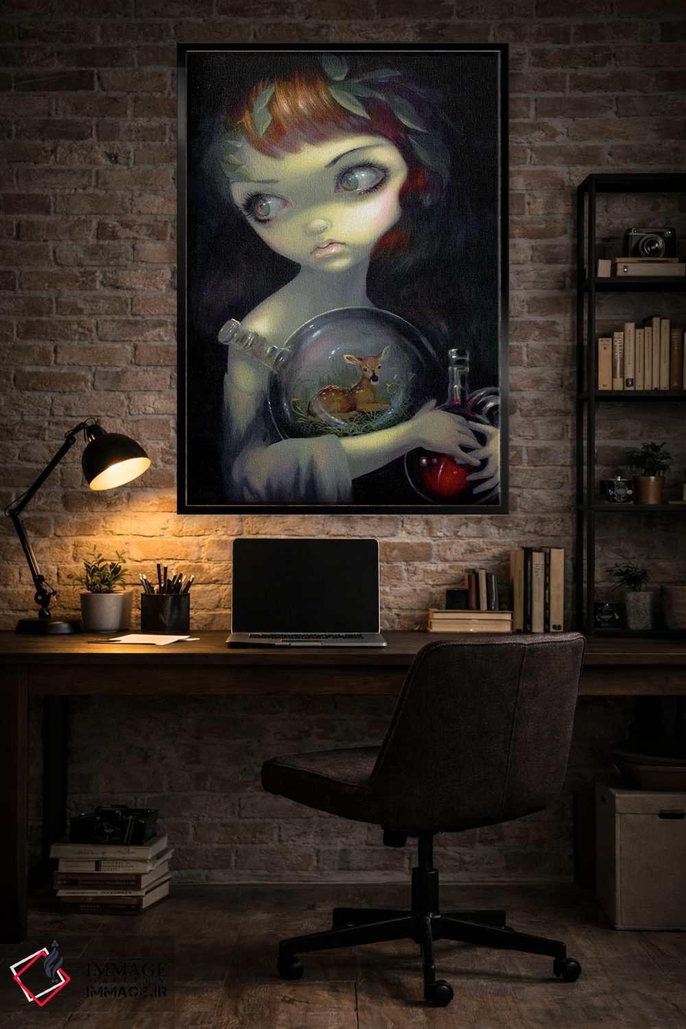 تابلو دکوراتیو آهوچه در کهکشان کوچک اثر جزمین بکت-گریفیت - D6B