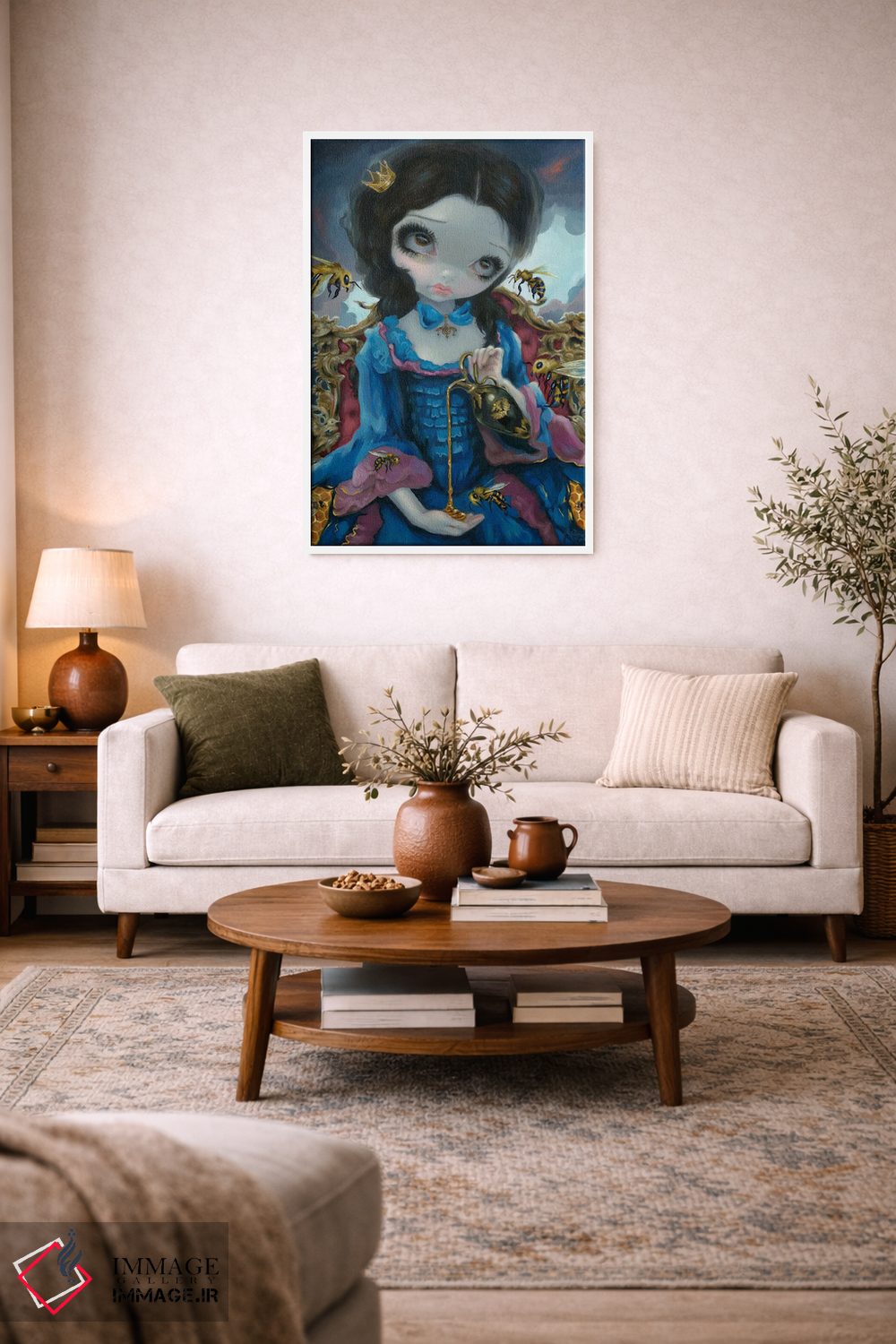 تابلو دکوراتیو ملکه زنبورها اثر جزمین بکت-گریفیت - D1W