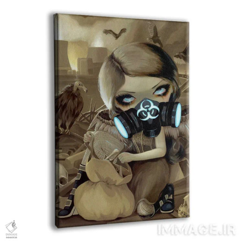 تابلو دکوراتیو لاشخورها اثر جزمین بکت-گریفیت - نمای پرسپکتیو محصول