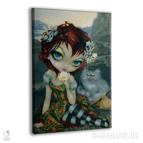 تابلو دکوراتیو کارت ابله تاروت آماندا پالمر اثر جزمین بکت-گریفیت - نمای پرسپکتیو محصول