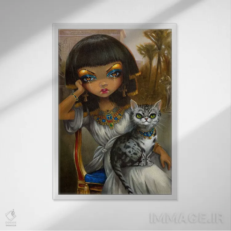 تابلو دکوراتیو سانورا اثر جزمین بکت-گریفیت - نمای قابدار سفید