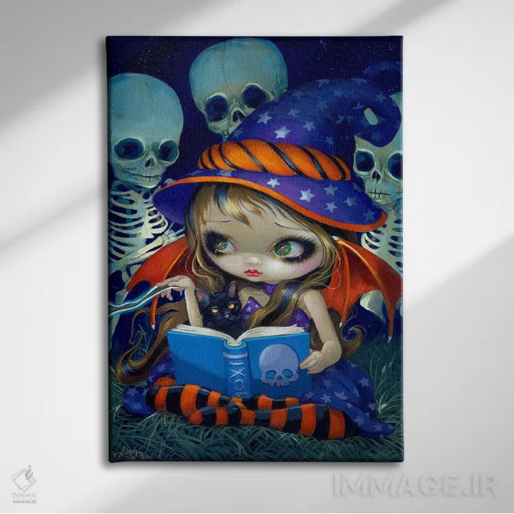 تابلو دکوراتیو جادوی اسکلت اثر جزمین بکت-گریفیت - نمای روبهرو روی دیوار