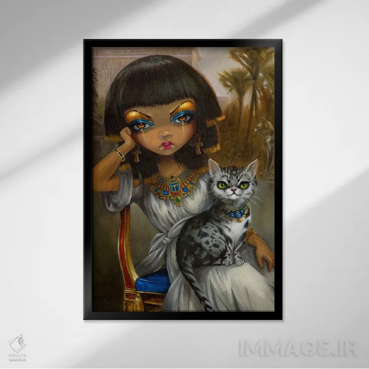 تابلو دکوراتیو سانورا اثر جزمین بکت-گریفیت - نمای قابدار مشکی