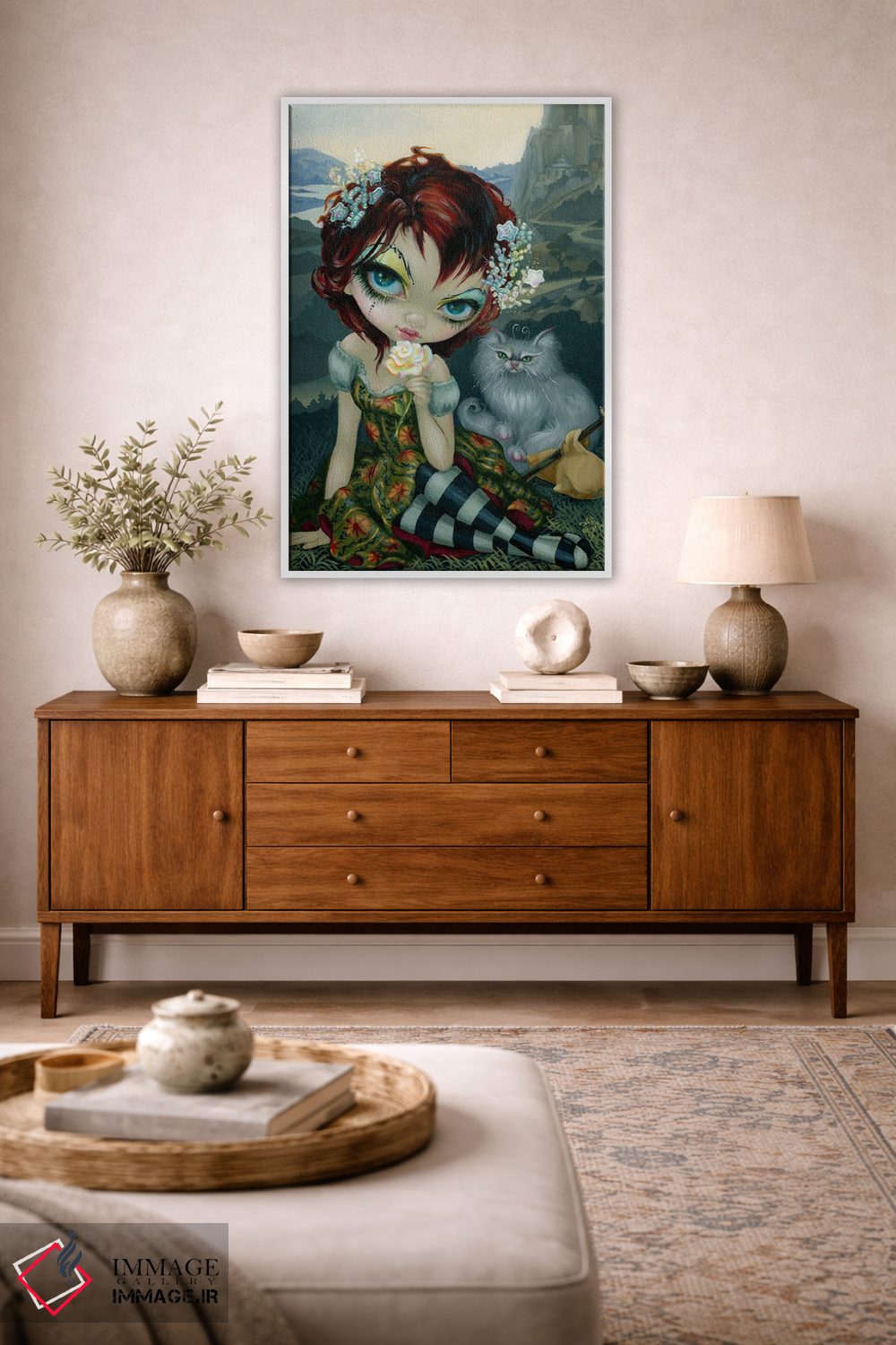 تابلو دکوراتیو کارت ابله تاروت آماندا پالمر اثر جزمین بکت-گریفیت - D1W