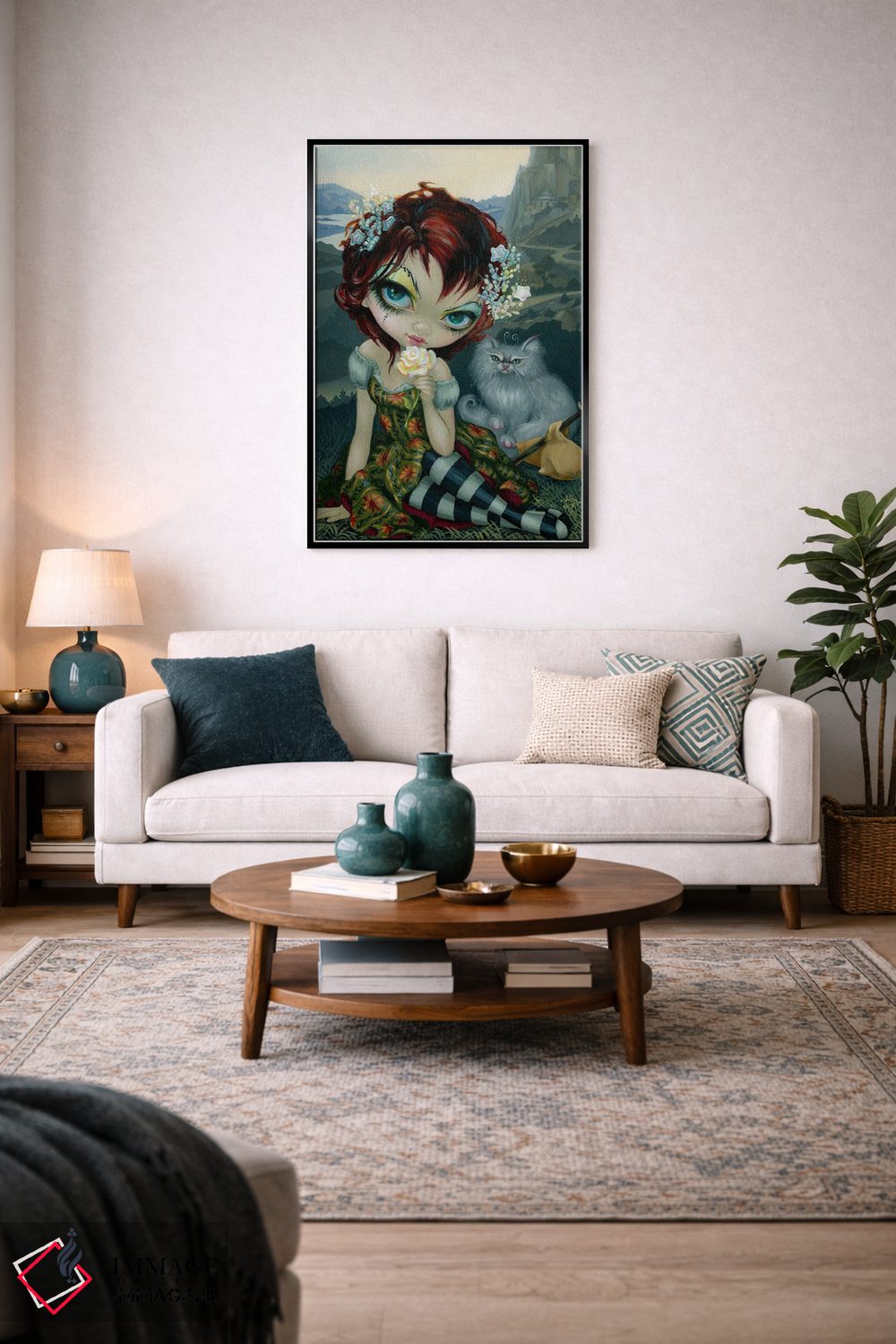 تابلو دکوراتیو کارت ابله تاروت آماندا پالمر اثر جزمین بکت-گریفیت - D3B