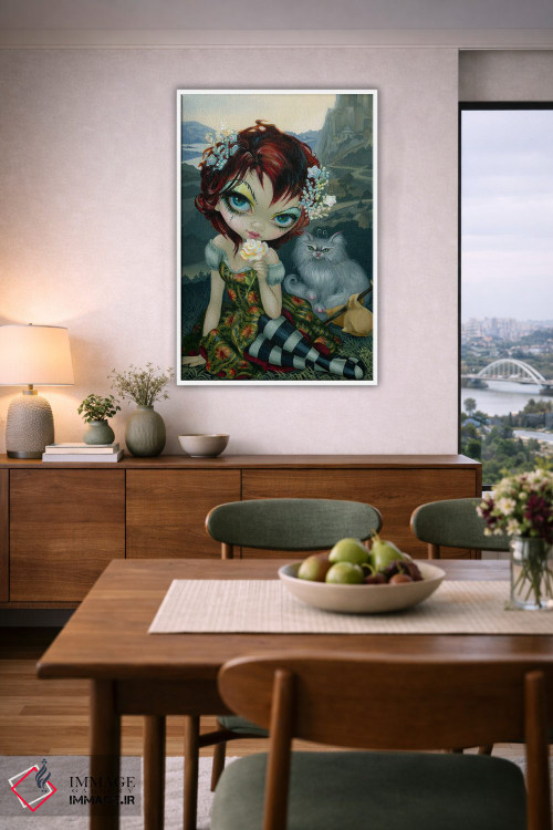 تابلو دکوراتیو کارت ابله تاروت آماندا پالمر اثر جزمین بکت-گریفیت - D5W