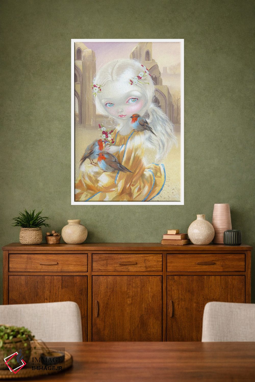 تابلو دکوراتیو فرشته در صومعه گلاستنبری اثر جزمین بکت-گریفیت - D1W