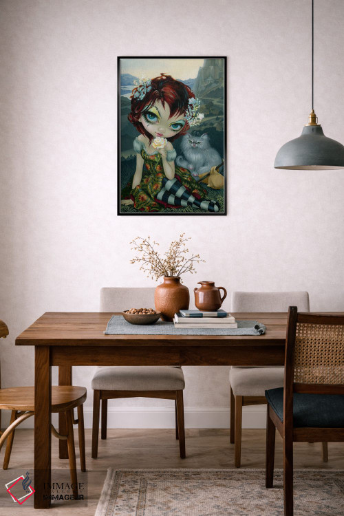 تابلو دکوراتیو کارت ابله تاروت آماندا پالمر اثر جزمین بکت-گریفیت - D6B