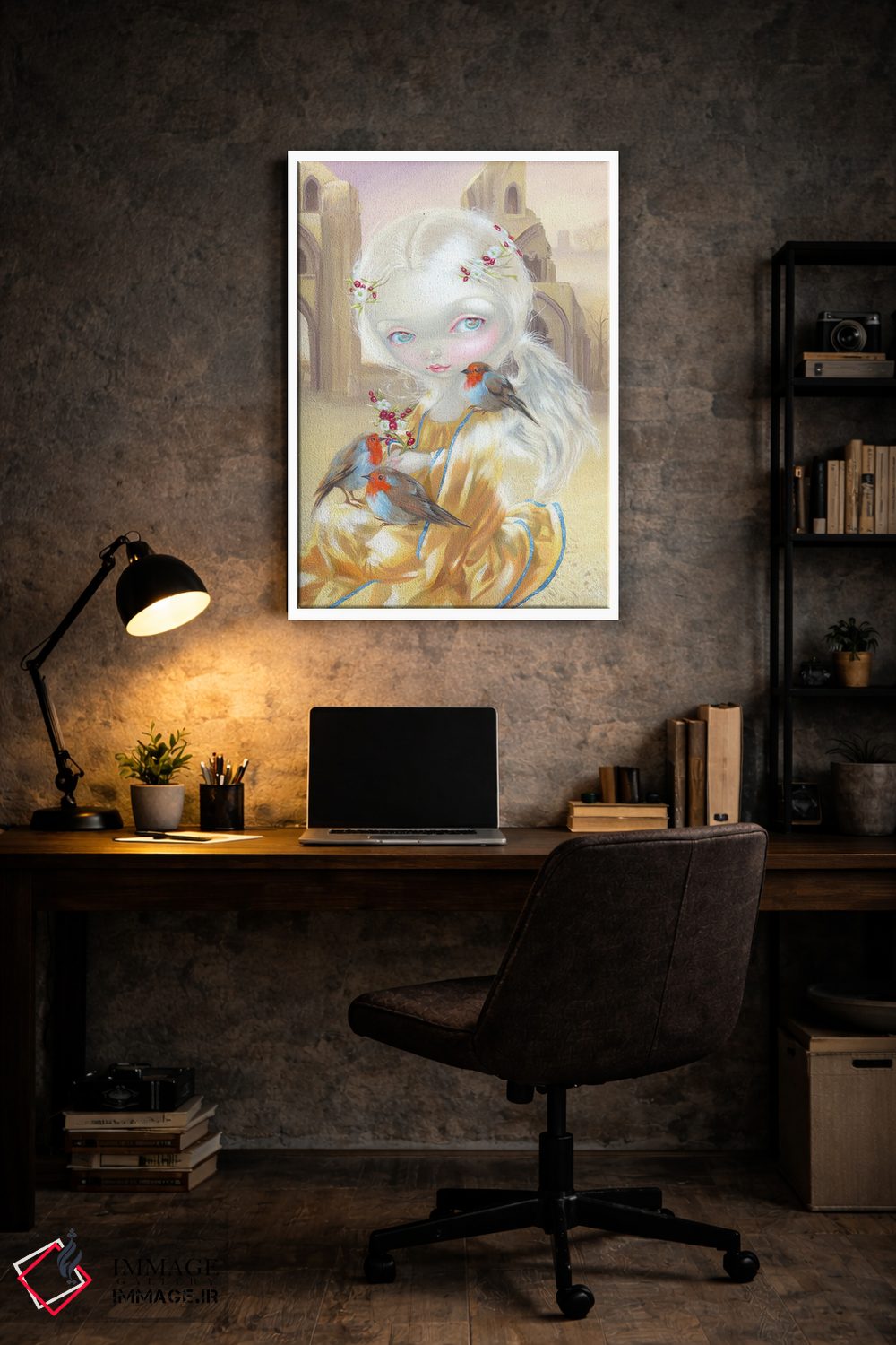 تابلو دکوراتیو فرشته در صومعه گلاستنبری اثر جزمین بکت-گریفیت - D5W