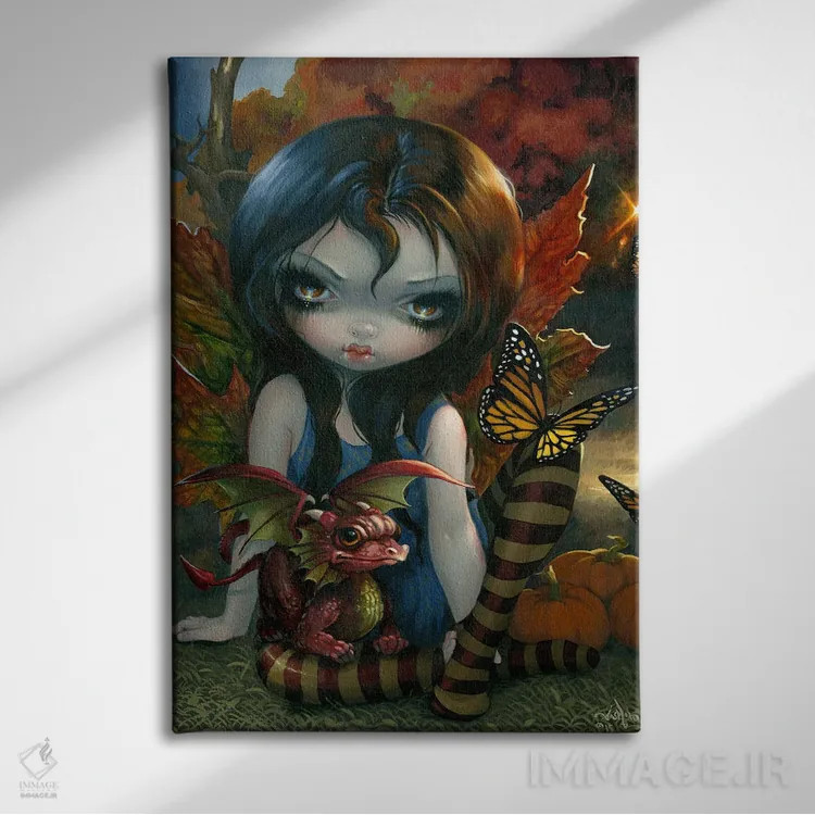 تابلو دکوراتیو پاییز اثر جزمین بکت-گریفیت - نمای روبهرو روی دیوار