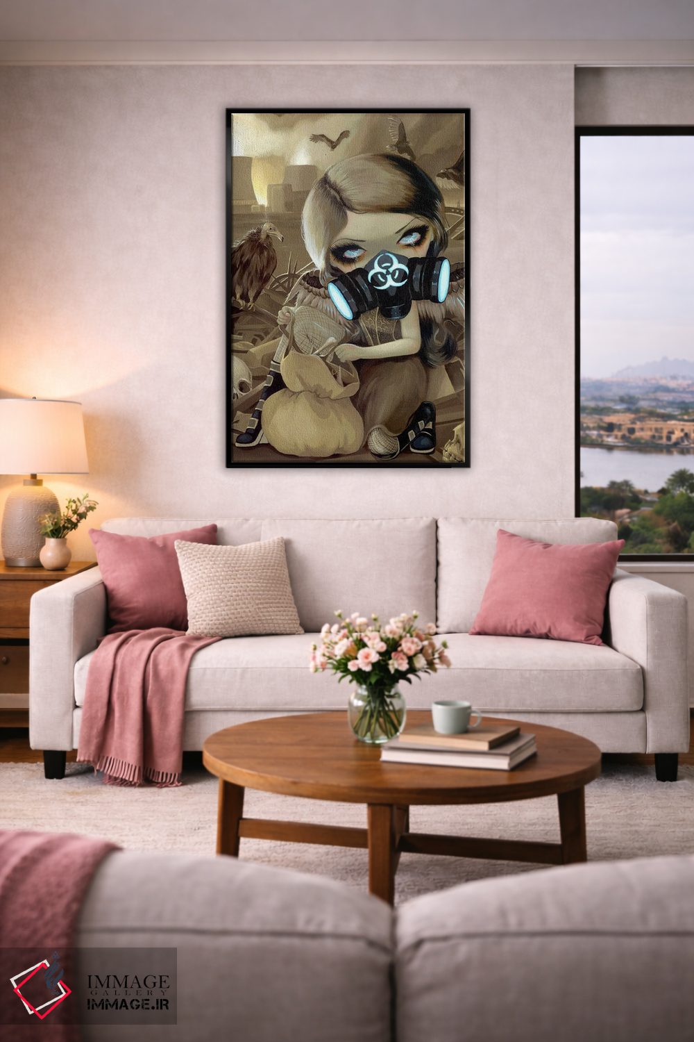 تابلو دکوراتیو لاشخورها اثر جزمین بکت-گریفیت - D5B