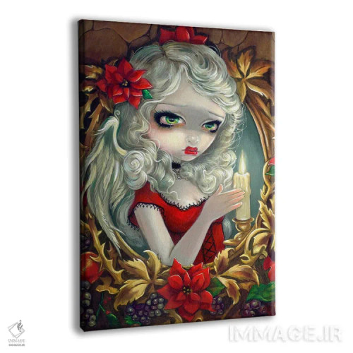 تابلو دکوراتیو شمع کریسمس اثر جزمین بکت-گریفیت - نمای پرسپکتیو محصول