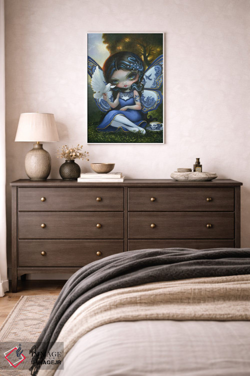 تابلو دکوراتیو پری بید آبی اثر جزمین بکت-گریفیت - D2W