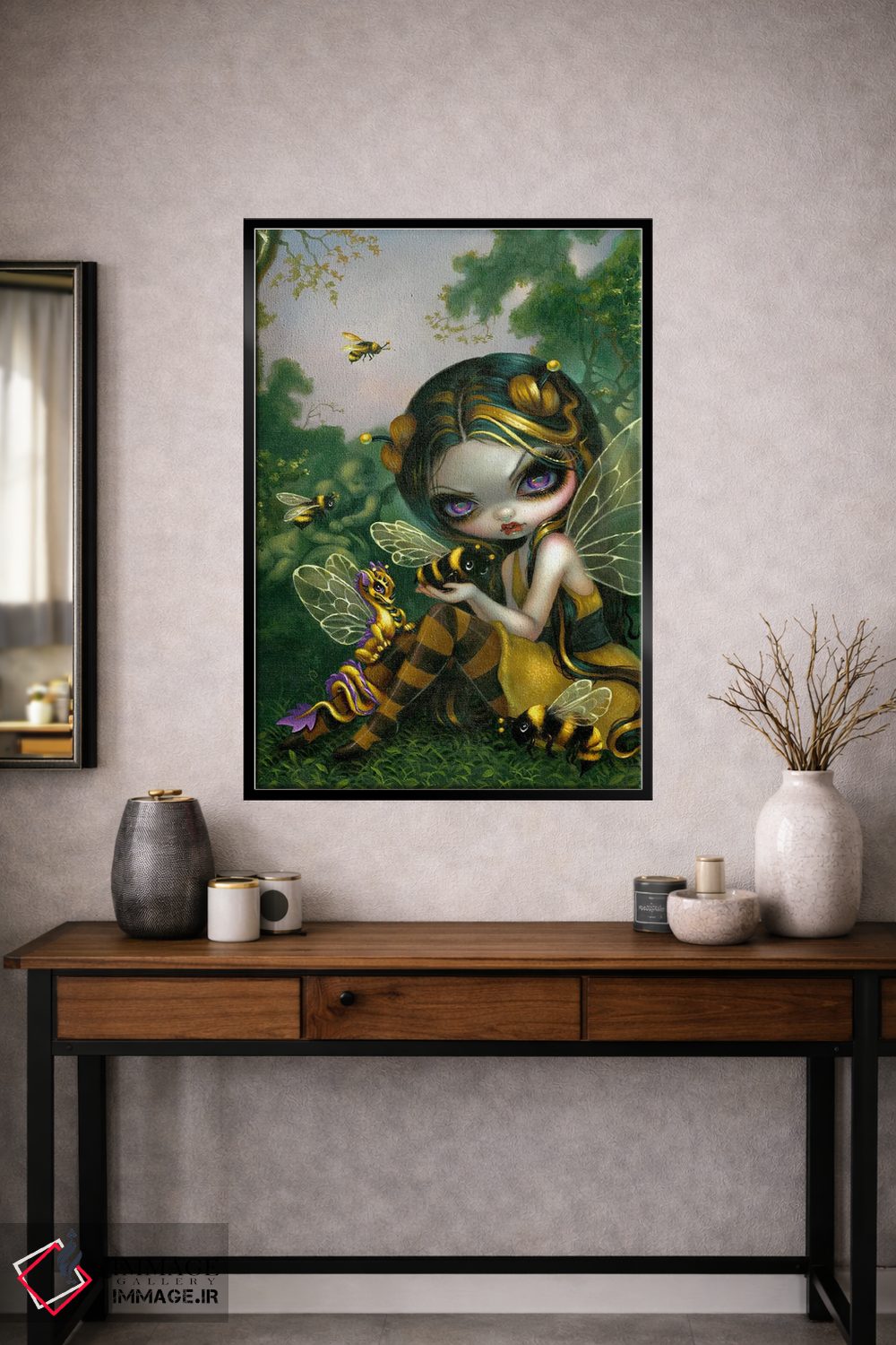 تابلو دکوراتیو اژدهای کوچک زنبور عسل اثر جزمین بکت-گریفیت - D1B