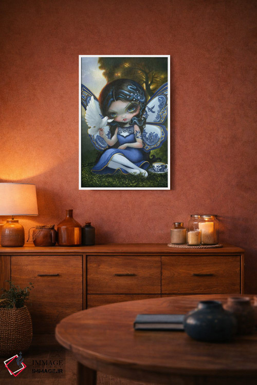 تابلو دکوراتیو پری بید آبی اثر جزمین بکت-گریفیت - D3W