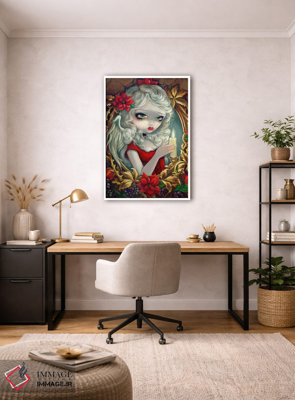 تابلو دکوراتیو شمع کریسمس اثر جزمین بکت-گریفیت - D2W
