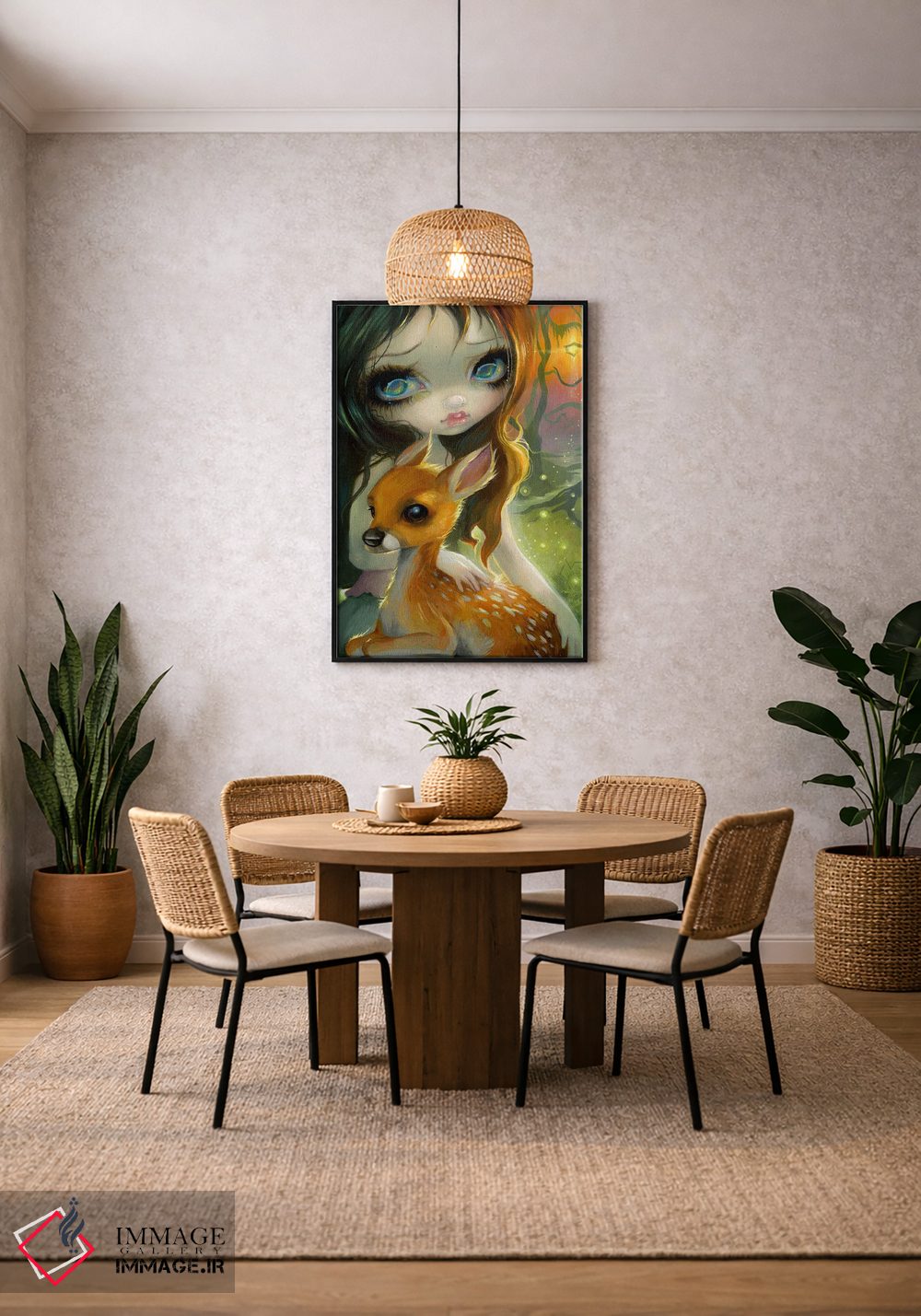 تابلو دکوراتیو خواهر و برادر اثر جزمین بکت-گریفیت - D4B