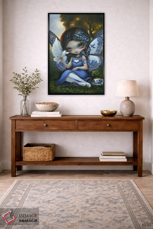 تابلو دکوراتیو پری بید آبی اثر جزمین بکت-گریفیت - D5B