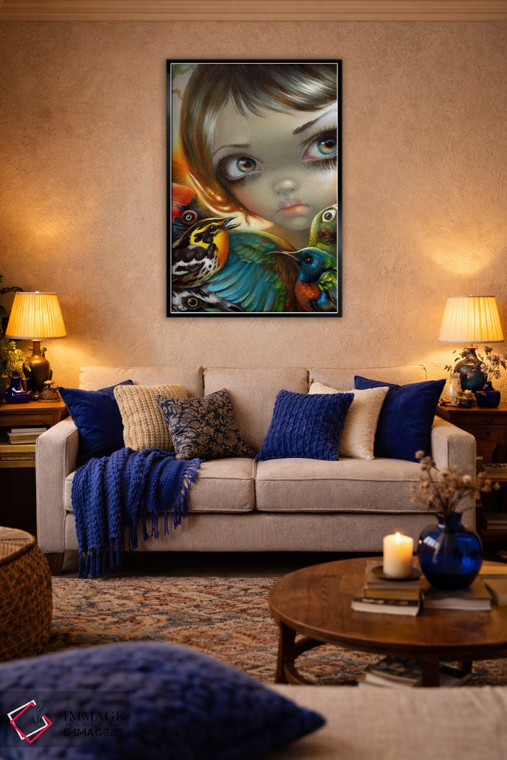 تابلو دکوراتیو آواز پرندگان اثر جزمین بکت-گریفیت - D4B