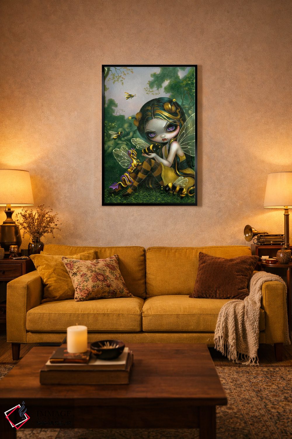 تابلو دکوراتیو اژدهای کوچک زنبور عسل اثر جزمین بکت-گریفیت - D4B