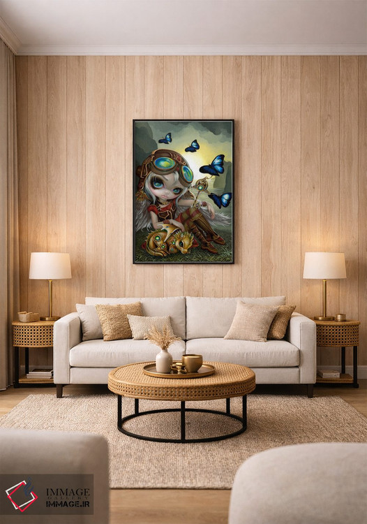 تابلو دکوراتیو اژدهای کوچک چرخ دنده ای اثر جزمین بکت-گریفیت - D1B