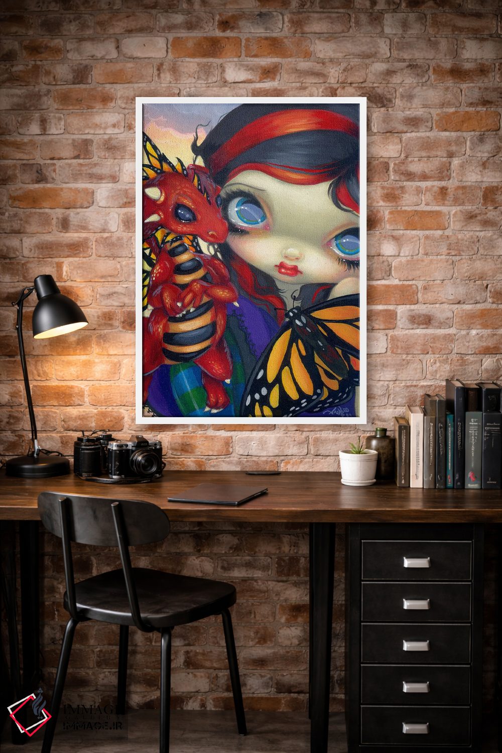 تابلو دکوراتیو اژدهای کوچک عزیز اثر جزمین بکت-گریفیت - D1W