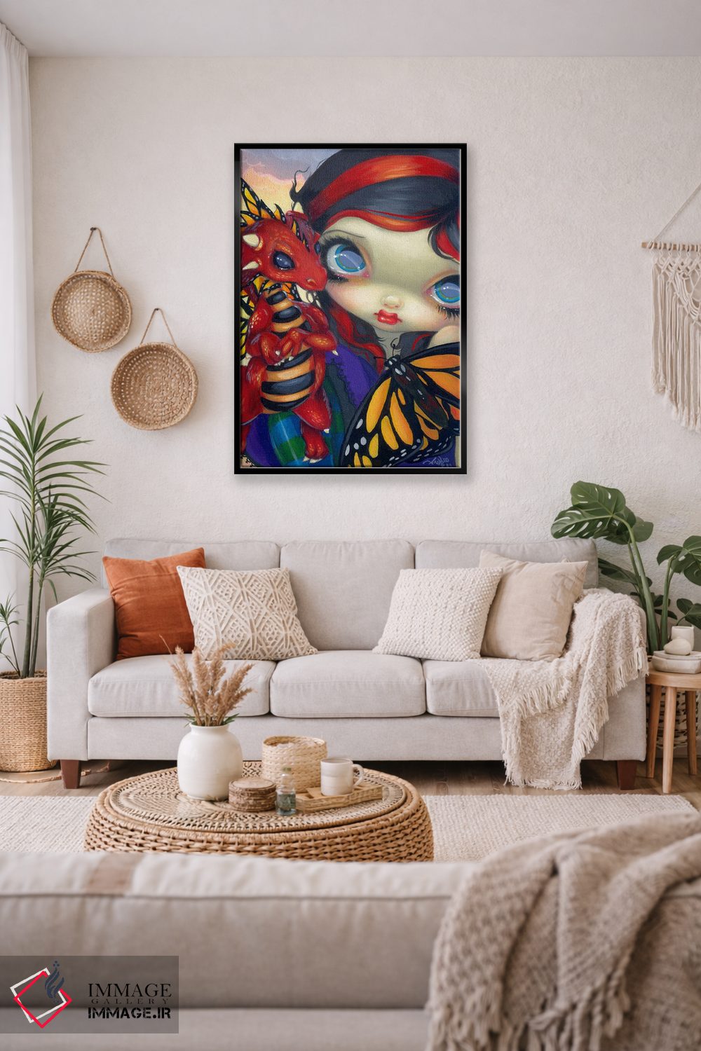 تابلو دکوراتیو اژدهای کوچک عزیز اثر جزمین بکت-گریفیت - D3B