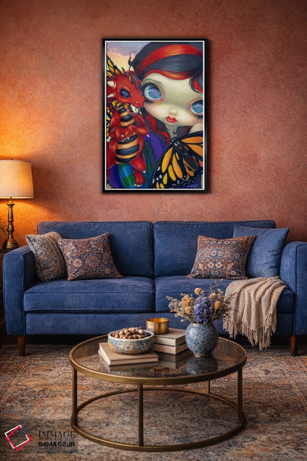 تابلو دکوراتیو اژدهای کوچک عزیز اثر جزمین بکت-گریفیت - D4B