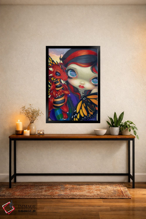 تابلو دکوراتیو اژدهای کوچک عزیز اثر جزمین بکت-گریفیت - D5B