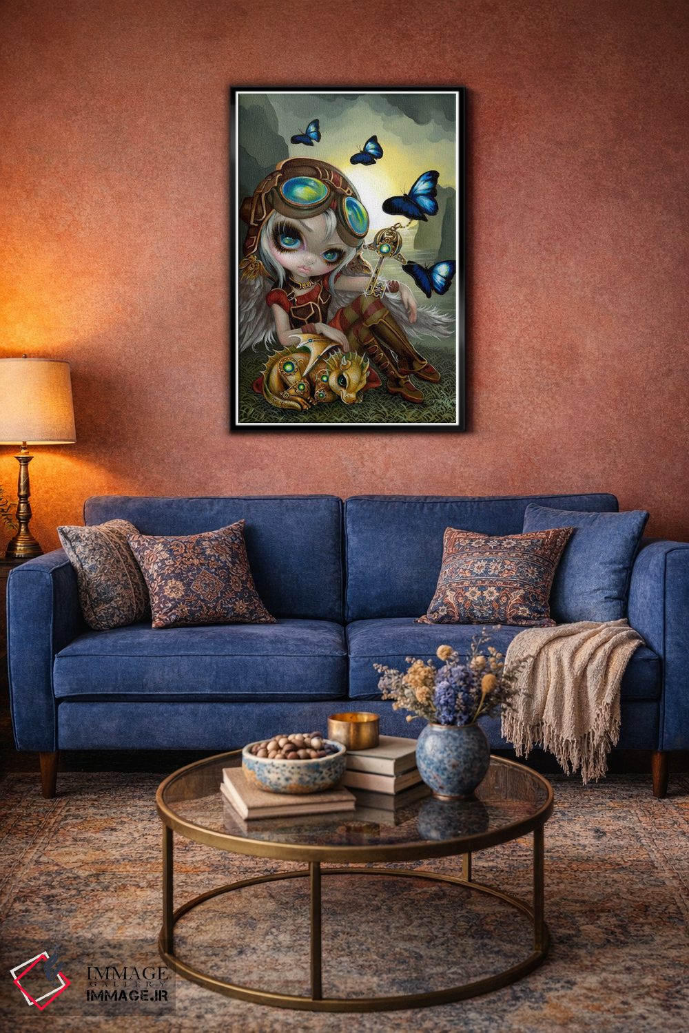 تابلو دکوراتیو اژدهای کوچک چرخ دنده ای اثر جزمین بکت-گریفیت - D5B