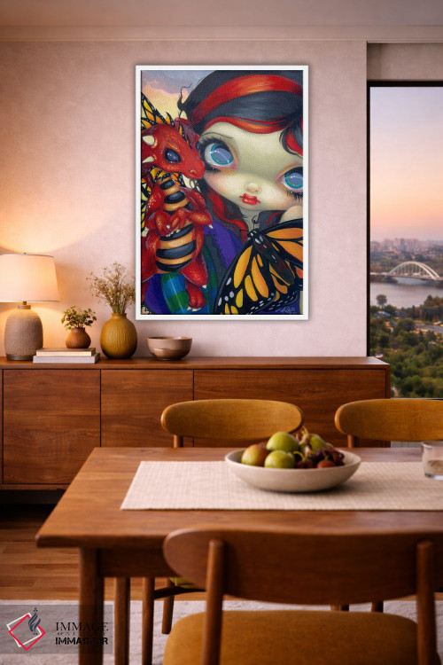 تابلو دکوراتیو اژدهای کوچک عزیز اثر جزمین بکت-گریفیت - D6W