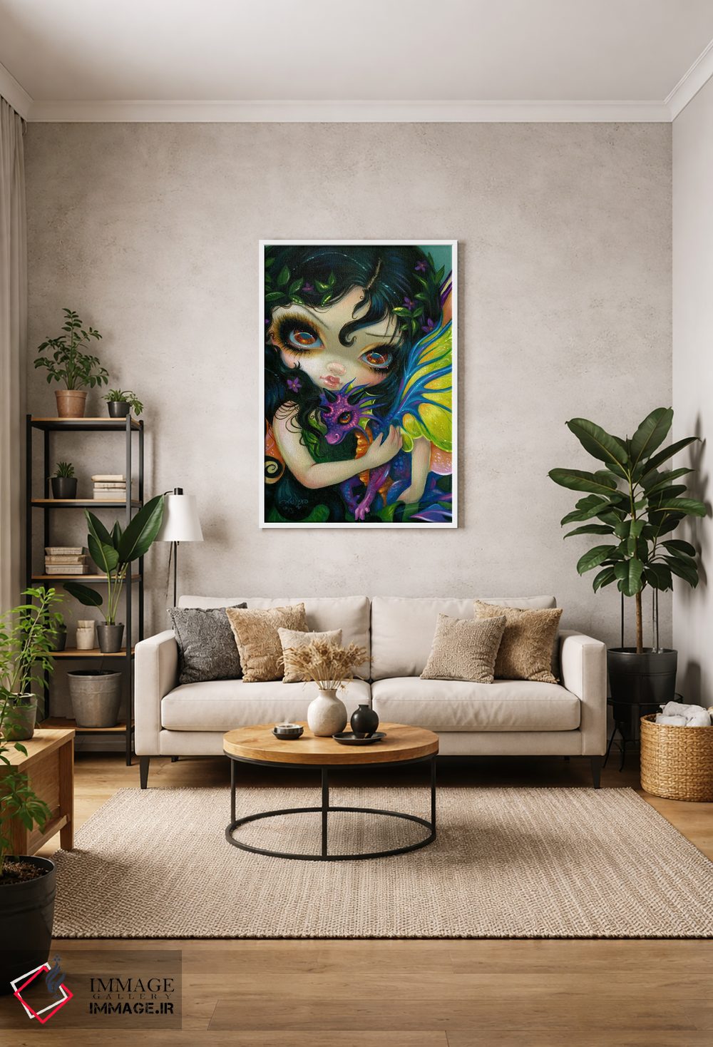 تابلو دکوراتیو اژدهای کوچک عزیز اثر جزمین بکت-گریفیت - D1W