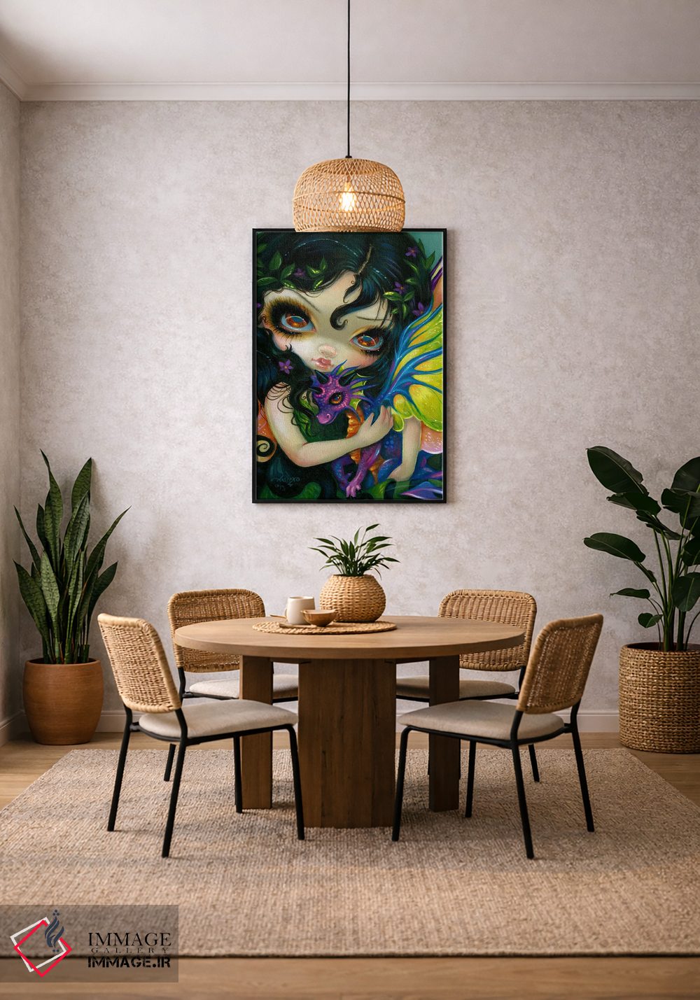 تابلو دکوراتیو اژدهای کوچک عزیز اثر جزمین بکت-گریفیت - D4B