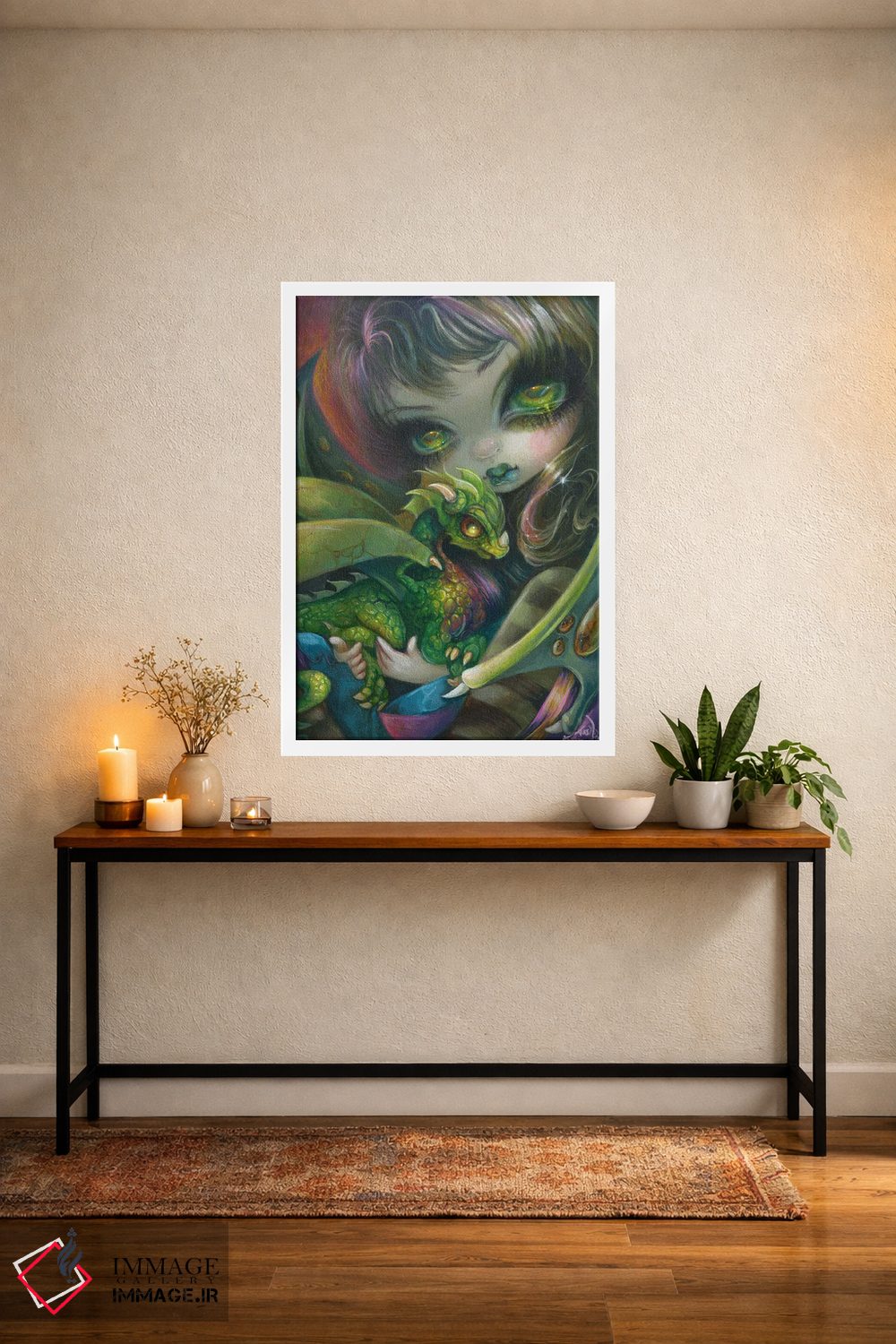 تابلو دکوراتیو اژدهای کوچک عزیز اثر جزمین بکت-گریفیت - D3W