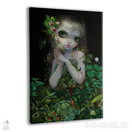 تابلو دکوراتیو الهه سبز اثر جزمین بکت-گریفیت - نمای پرسپکتیو محصول