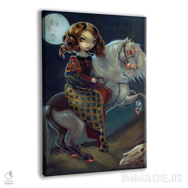 تابلو دکوراتیو خون آشام ها شب هنگام سواره اثر جزمین بکت-گریفیت - نمای پرسپکتیو محصول