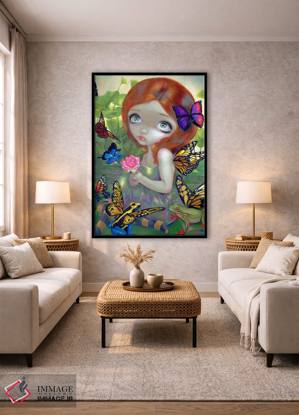 تابلو دکوراتیو خیالات روزانه و قورباغه ها اثر جزمین بکت-گریفیت - D1B